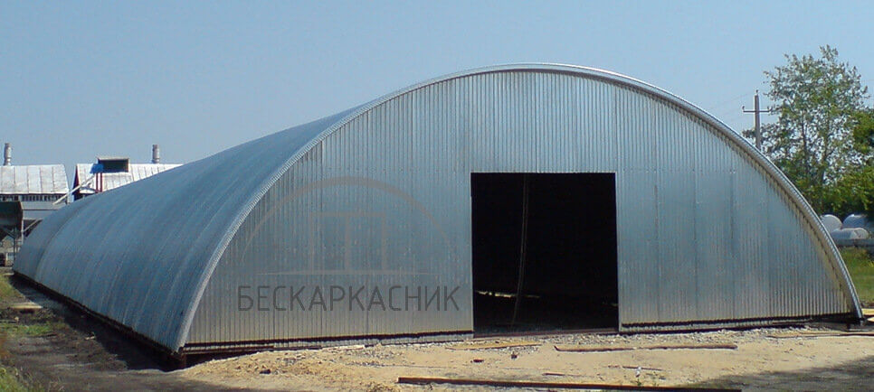 Бескаркасные ангары арочного типа  в Удмуртской республике